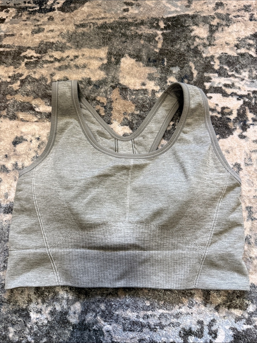 all in motion Gray Racerback Sports Bra